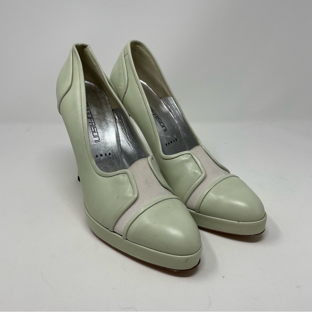 38. Vintage‎ green Bruno Frisoni Heels